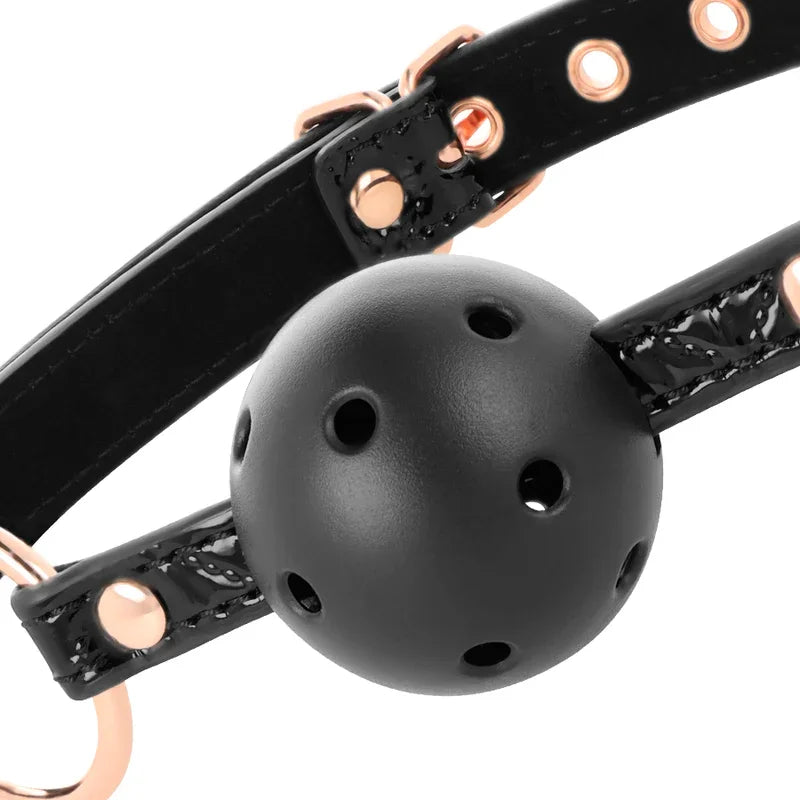 BEGME - BLACK EDITION MORDAZA CUERO VEGANO - Nuvica