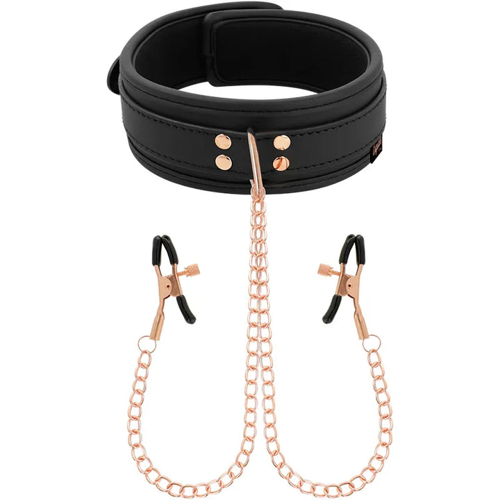 COQUETTE CHIC DESIRE - FANTASY COLLAR CON PINZAS PEZONES CON FORRO DE NEOPRENO - Nuvica