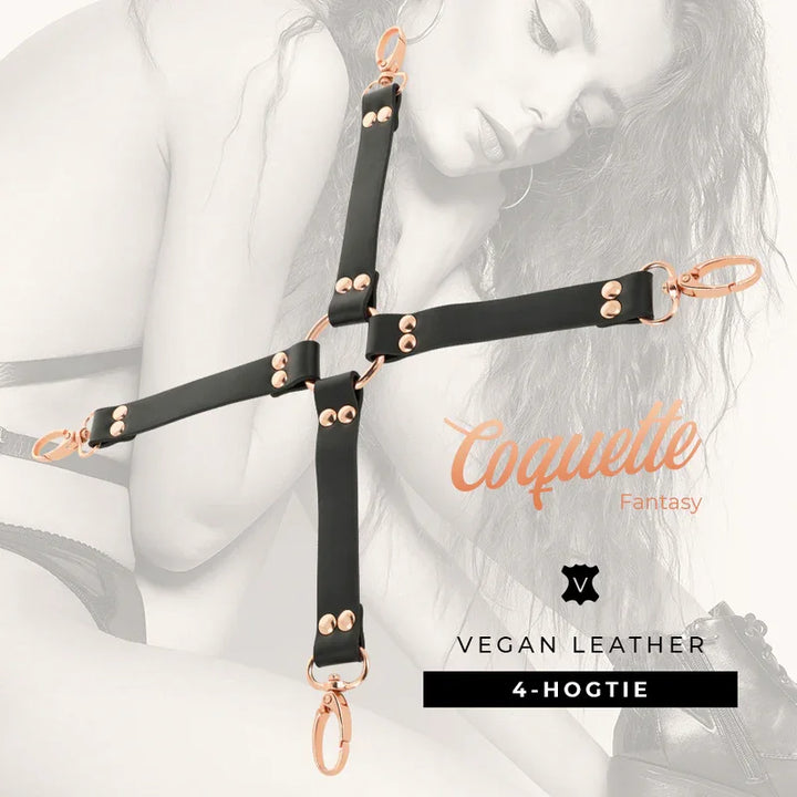 COQUETTE CHIC DESIRE - FANTASY HOG TIE CUERO VEGANO - Nuvica