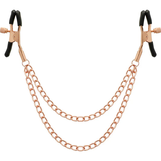 COQUETTE CHIC DESIRE - FANTASY PINZAS METALICAS PEZONES CON CADENA - Nuvica
