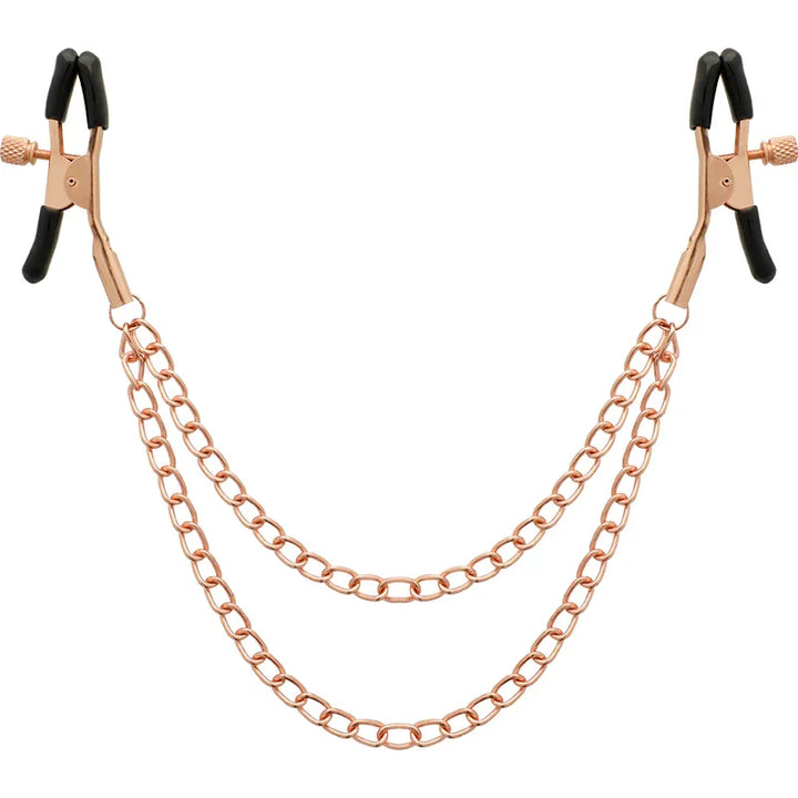 COQUETTE CHIC DESIRE - FANTASY PINZAS METALICAS PEZONES CON CADENA - Nuvica
