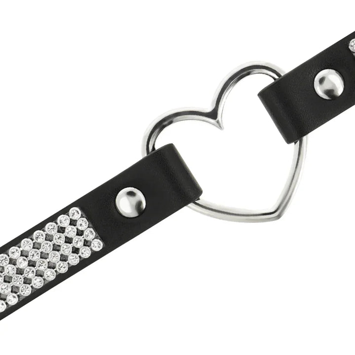 COQUETTE CHIC DESIRE - CHOKER CUERO VEGANO CORAZON - Nuvica