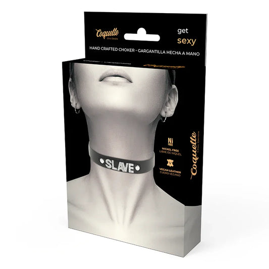 COQUETTE CHIC DESIRE - CHOKER CUERO VEGANO SLAVE - Nuvica