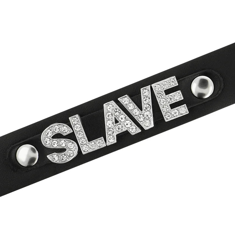 COQUETTE CHIC DESIRE - CHOKER CUERO VEGANO SLAVE - Nuvica