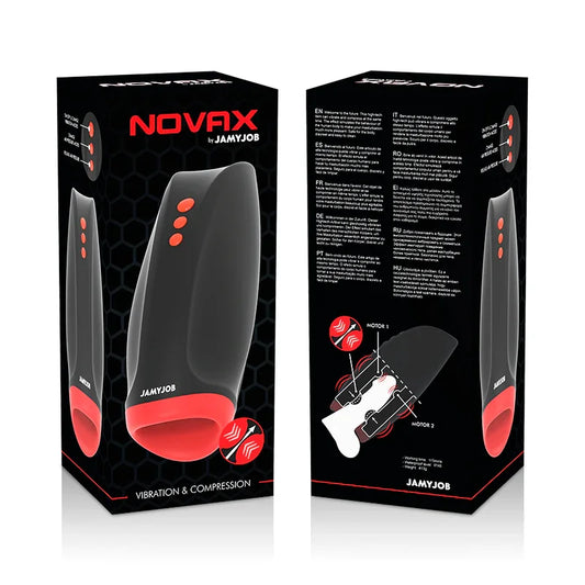 JAMYJOB - NOVAX MASTURBADOR CON VIBRACIÓN Y COMPRESIÓN - Nuvica