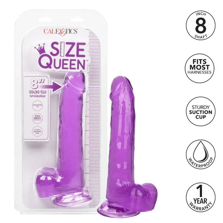 CALEXOTICS - SIZE QUEEN DILDO LILA 20.3 CM - Nuvica