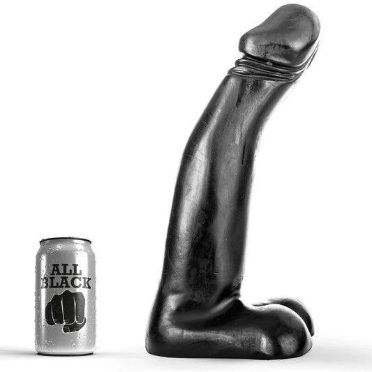 ALL BLACK - DILDO REALISTA NEGRO FISTING 29 CM - Nuvica