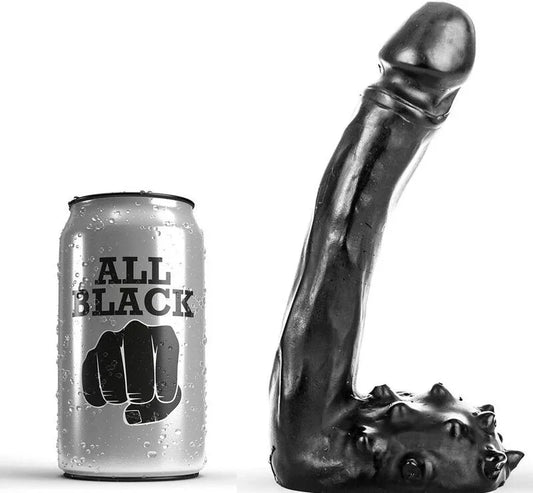 ALL BLACK - DILDO REALÍSTICO 19 CM - Nuvica