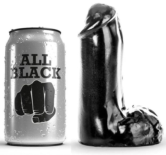 ALL BLACK - DILDO REALÍSTICO 13 CM - Nuvica