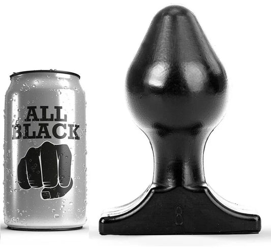 ALL BLACK - ANAL PLUG 16X8 CM - Nuvica