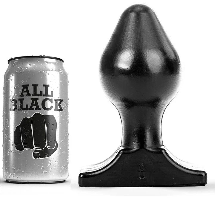 ALL BLACK - ANAL PLUG 16X8 CM - Nuvica