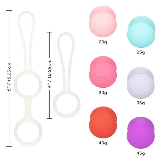 CALEXOTICS - SHE-OLOGY SET BOLAS KEGEL INTERCAMBIABLES - Nuvica