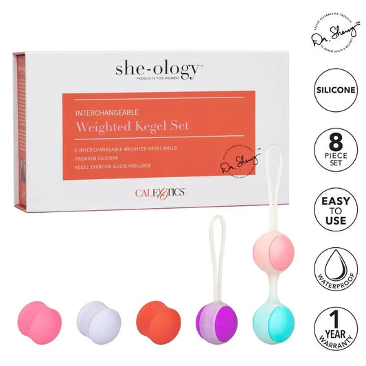 CALEXOTICS - SHE-OLOGY SET BOLAS KEGEL INTERCAMBIABLES - Nuvica