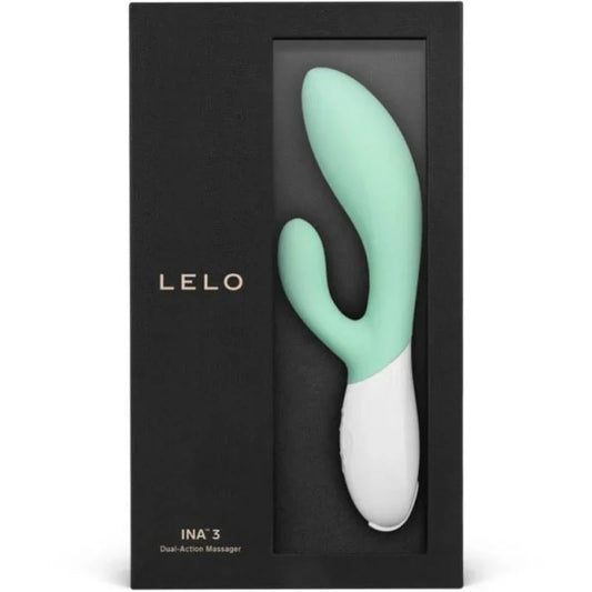 LELO - INA 3 VERDE VIBRADOR RABBIT LUJO VERDE AGUA - Nuvica
