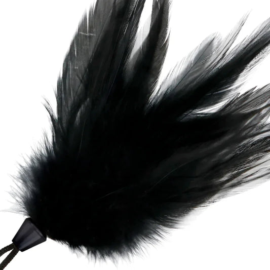 DARKNESS - PLUMA ESTIMULADORA NEGRO 17 CM - Nuvica