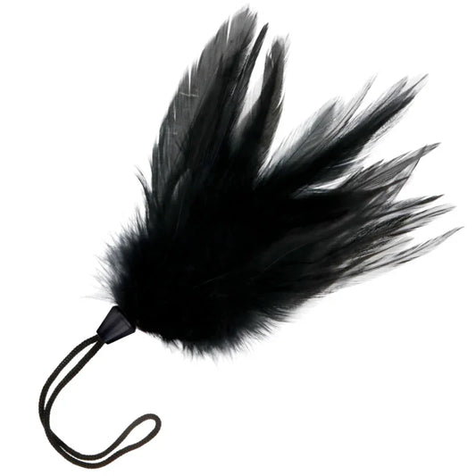 DARKNESS - PLUMA ESTIMULADORA NEGRO 17 CM - Nuvica