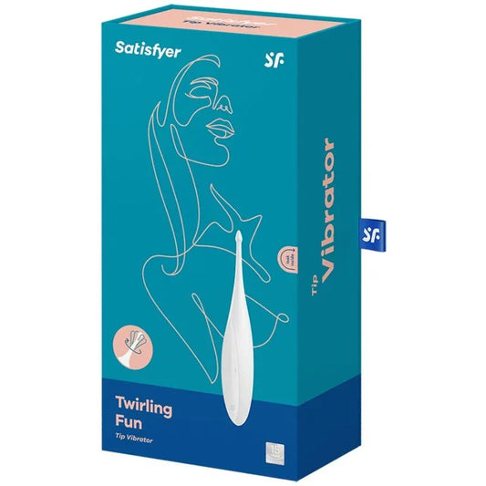 SATISFYER - TWIRLING FUN ESTIMULADOR CLITORIS BLANCO - Nuvica