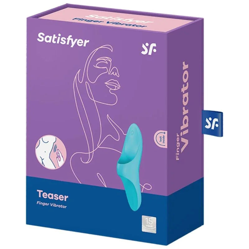 SATISFYER - TEASER DEDAL VIBRADOR AZUL LIGHT - Nuvica