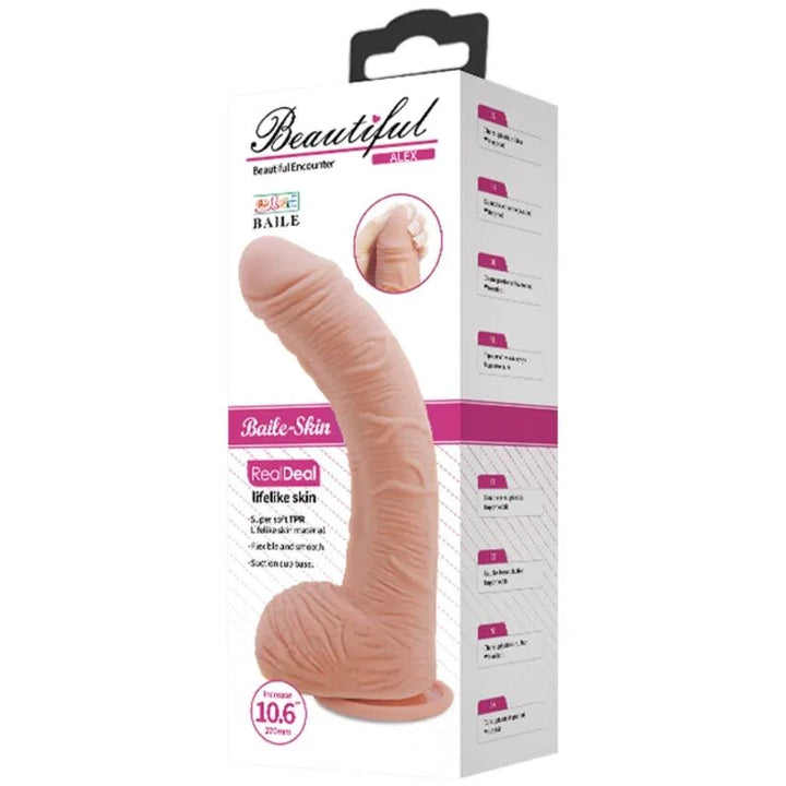 BAILE - ALEX DILDO PIEL REALISTA 27 CM - Nuvica
