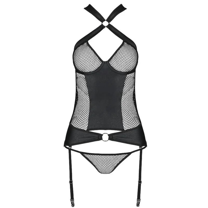 PASSION - AMANDA CORSET CUERO ECOLOGICO S/M - Nuvica