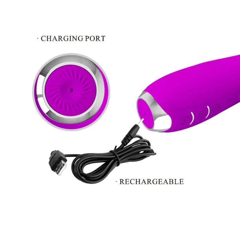 PRETTY LOVE - MOLLY VIBRADOR CON ROTACION RECARGABLE - Nuvica
