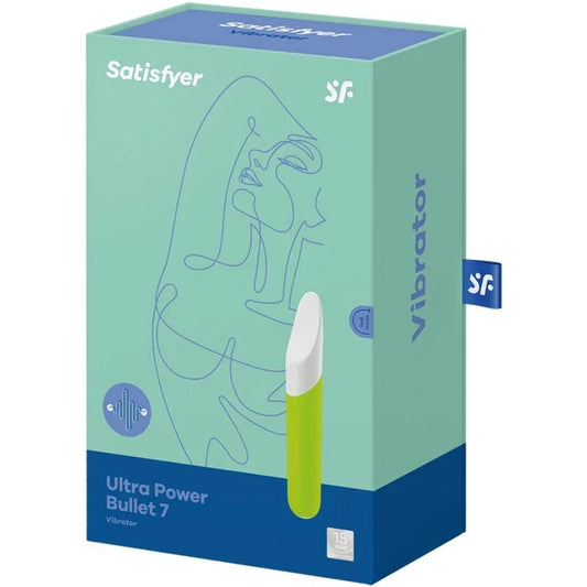 SATISFYER - ULTRA POWER BULLET 7 BALA VIBRADORA VERDE - Nuvica