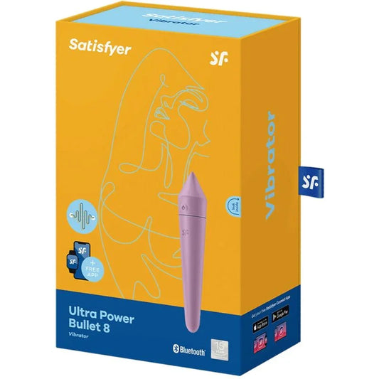 SATISFYER - ULTRA POWER BULLET 8 BALA VIBRADORA LILA - Nuvica