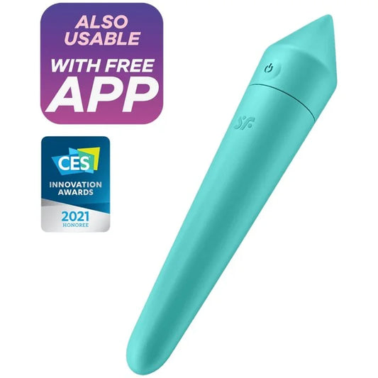 SATISFYER - ULTRA POWER BULLET 8 BALA VIBRADORA TURQUESA - Nuvica