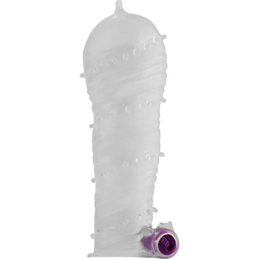 OHMAMA - FUNDA PENE TEXTURADA CON BALA VIBRADORA PUNTA ANCHA - Nuvica