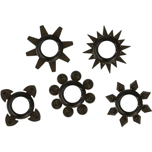 OHMAMA - SET 5 ANILLOS SILICONA TESTÍCULOS Y PENE - Nuvica