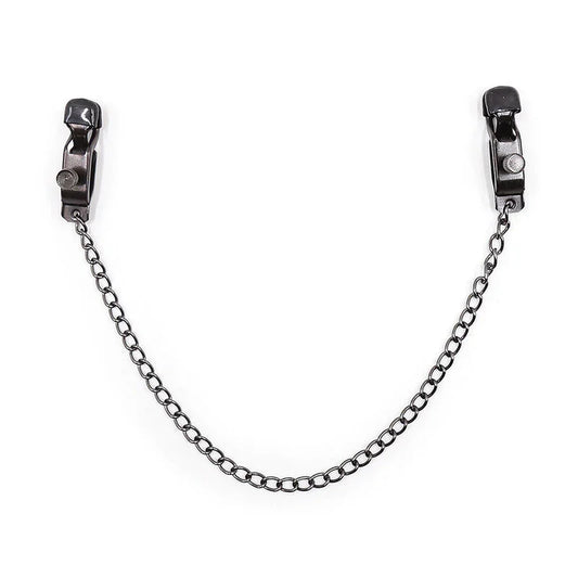 OHMAMA FETISH - PINZAS METAL CON CADENA NEGRO - Nuvica