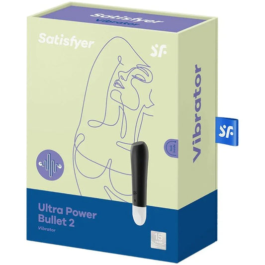 SATISFYER - ULTRA POWER BULLET 2 BALA VIBRADORA NEGRA - Nuvica