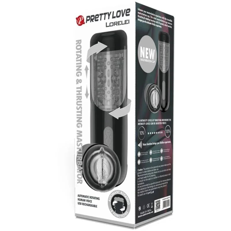 PRETTY LOVE - MASTURBADOR RECARGABLE MULTIFUNCIÓN LORELEI - Nuvica