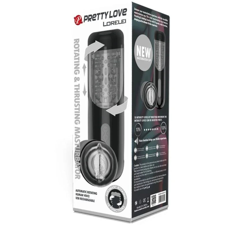 PRETTY LOVE - MASTURBADOR RECARGABLE MULTIFUNCIÓN LORELEI - Nuvica