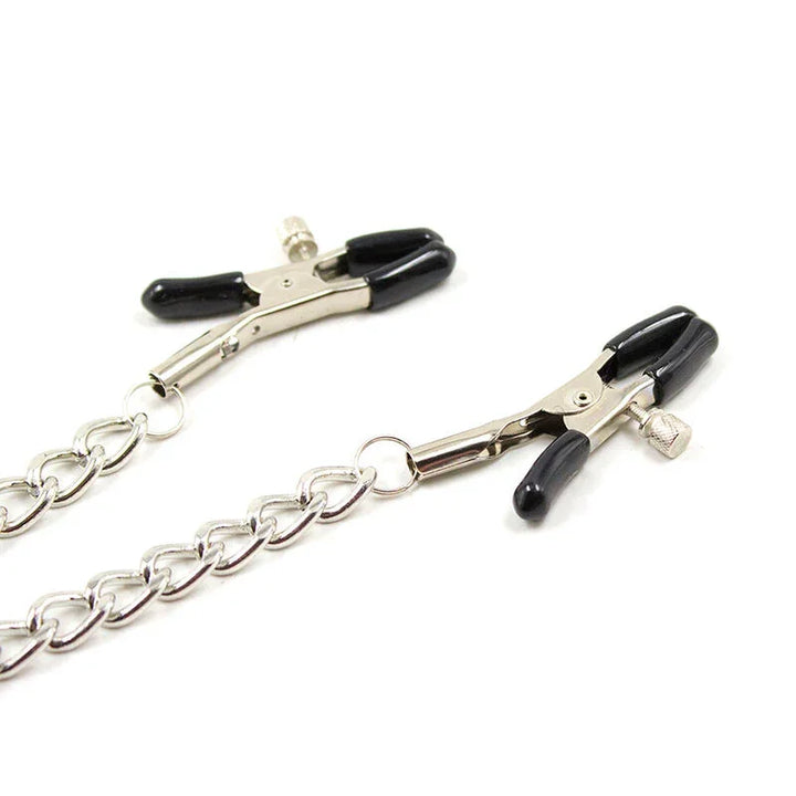 OHMAMA FETISH - 4 PINZAS PEZONES CON CADENAS - Nuvica