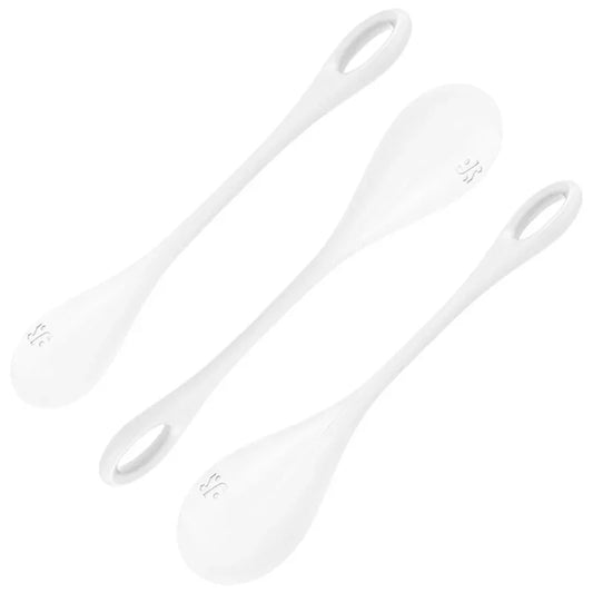 SATISFYER - YONI POWER 1 KIT DE ENTRENAMIENTO BLANCO - Nuvica
