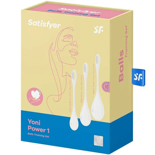 SATISFYER - YONI POWER 1 KIT DE ENTRENAMIENTO BLANCO - Nuvica