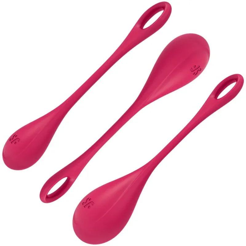 SATISFYER - YONI POWER 1 KIT DE ENTRENAMIENTO ROJO - Nuvica