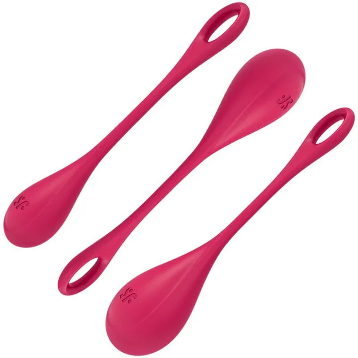 SATISFYER - YONI POWER 1 KIT DE ENTRENAMIENTO ROJO - Nuvica