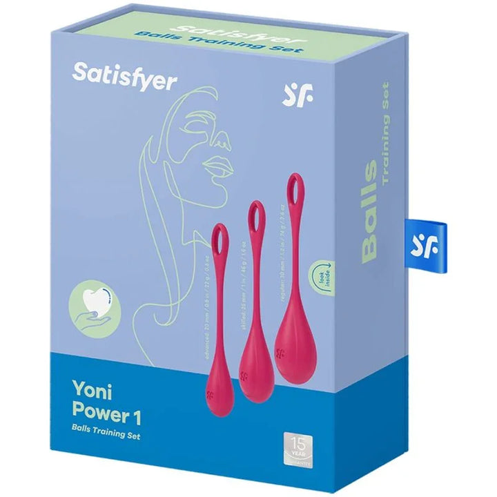 SATISFYER - YONI POWER 1 KIT DE ENTRENAMIENTO ROJO - Nuvica