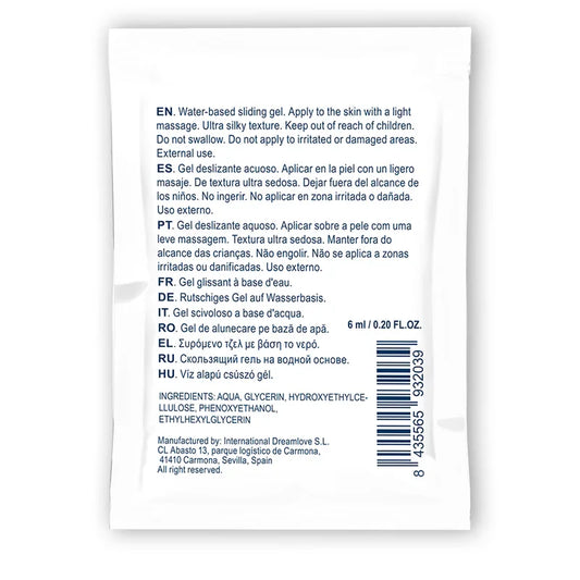 WATERFEEL - GEL DESLIZANTE BASE AGUA NEUTRO 6 ML - Nuvica