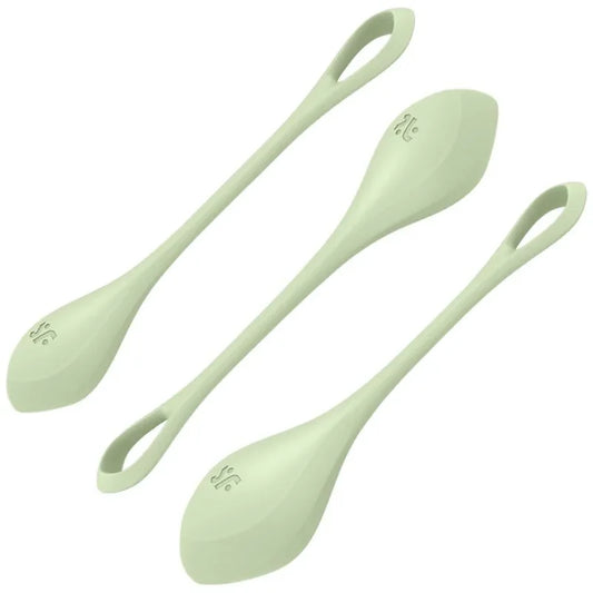 SATISFYER - YONI POWER 2 KIT DE ENTRENAMIENTO VERDE - Nuvica