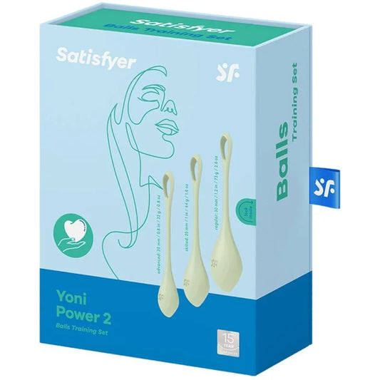 SATISFYER - YONI POWER 2 KIT DE ENTRENAMIENTO VERDE - Nuvica