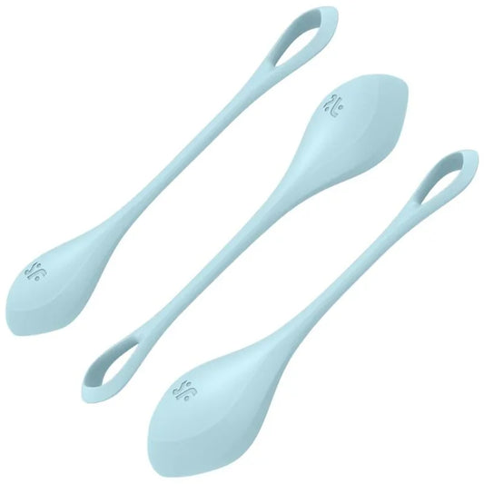 SATISFYER - YONI POWER 2 KIT DE ENTRENAMIENTO AZUL - Nuvica