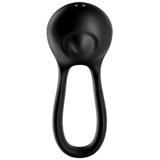 SATISFYER - MAJESTIC DUO ANILLO VIBRADOR NEGRO - Nuvica