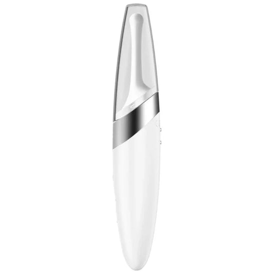 SATISFYER - TWIRLING DELIGHT ESTIMULADOR CLITORIS BLANCO - Nuvica