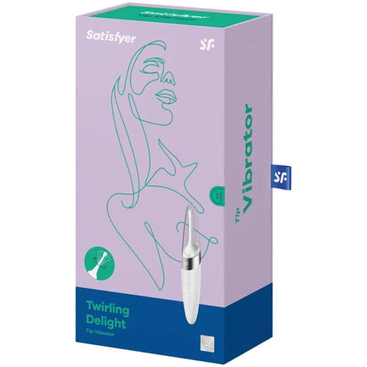 SATISFYER - TWIRLING DELIGHT ESTIMULADOR CLITORIS BLANCO - Nuvica