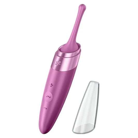 SATISFYER - TWIRLING DELIGHT ESTIMULADOR CLITORIS MORADO - Nuvica