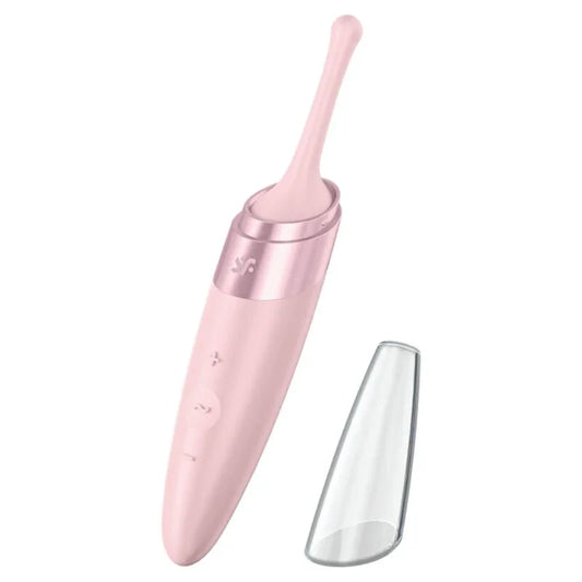 SATISFYER - TWIRLING DELIGHT ESTIMULADOR CLITORIS ROSA - Nuvica