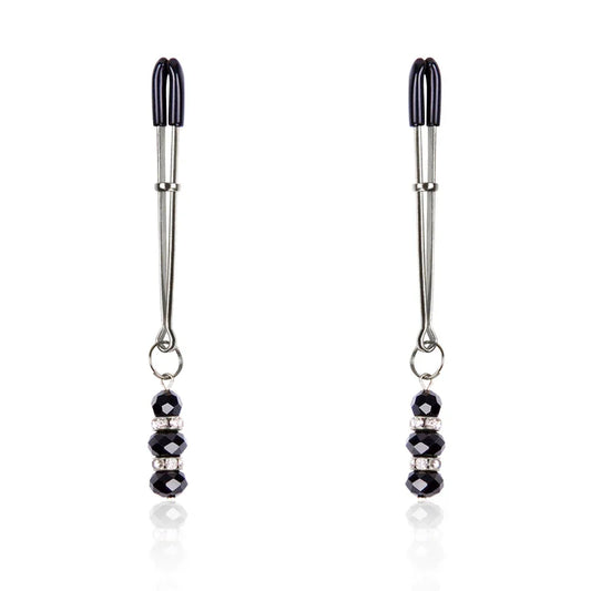 OHMAMA FETISH - PINZAS PEZONES CON PIEDRECITAS CRISTAL - Nuvica